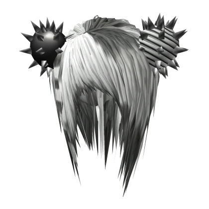 Messy Fringe w/ Flails (Black/White)