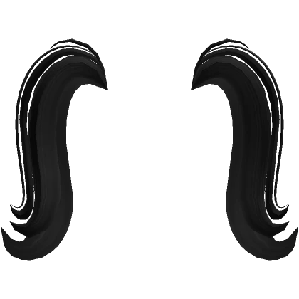 Kawaii  Swirl Pigtail Extensions ( Black )