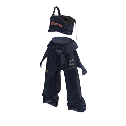 💜 Denim Layered Street Style_Navy