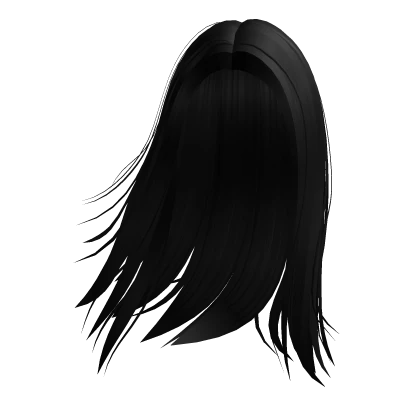 Straight Windy Silky Flowing Hair in Black