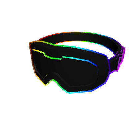 Cartoony Rainbow Combat Goggles