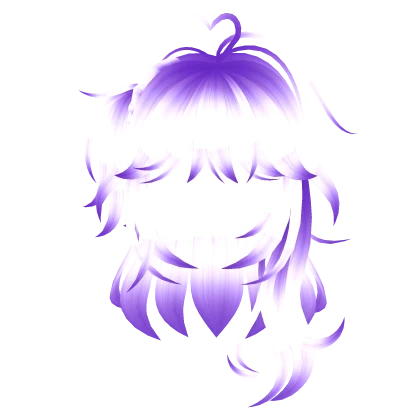 Glowing Purple Anime Long Hair