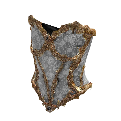 White Royal Gilded Jewel Corset