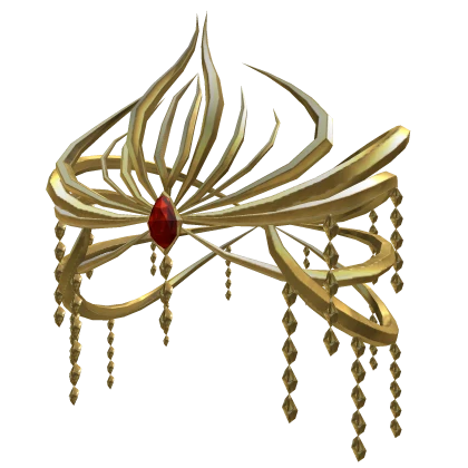 Gold Circular Diamond Crown Goddess