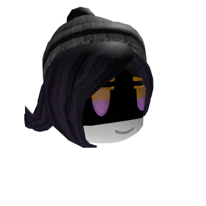 Uzi head/hair with orange and purple eyes
