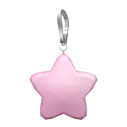 Star Plushie Keychain Pink