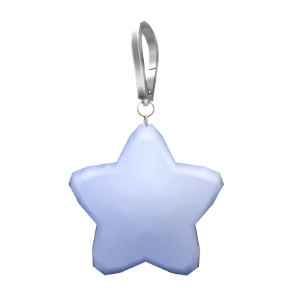 Star Plushie Keychain Blue