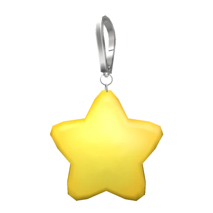 Star Plushie Keychain Yellow