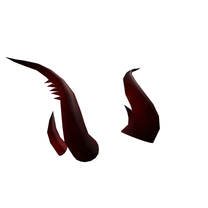 Dark Crimson Iron Horns 