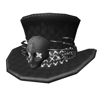 Blighted Skull Top Hat