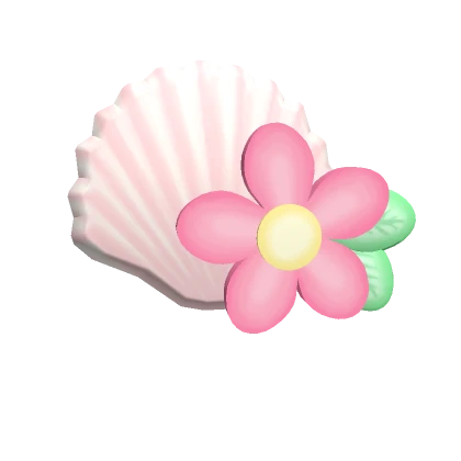 Summer Seashell Hairclip Pink