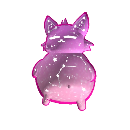 Chubby Galaxy Constellation Cat [Pink]