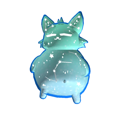 Chubby Galaxy Constellation Cat [Blue]