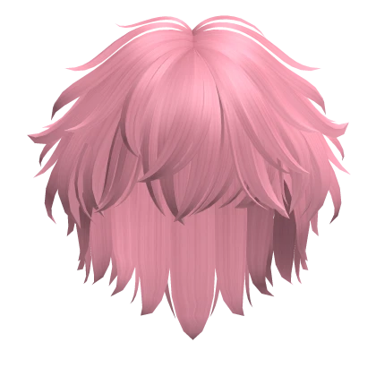 Emo Short Messy Boy Hair in Pink