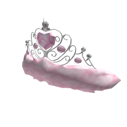 Pretty Pink Fur Princess Tiara