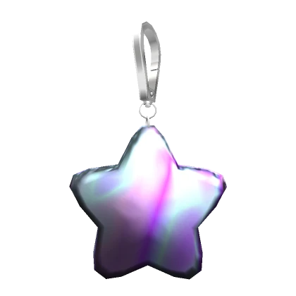 Star Plushie Keychain Holographic