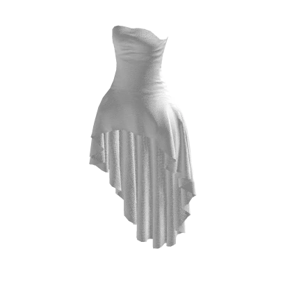 Waterfall Dress White