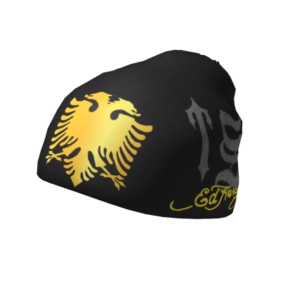 Gold Albanian Beanie - terces a s'ti