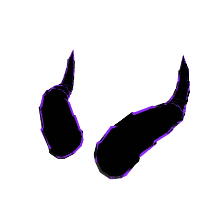 Animated Glitch Shadow Horns - Purple