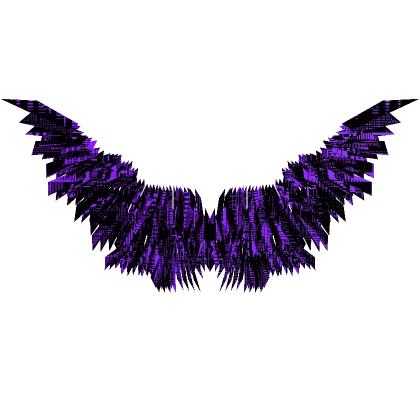 Animated Glitch Shadow Wings - Purple