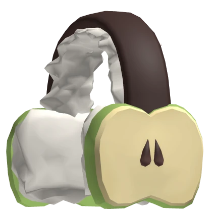 fluffy harajuku igari mori kei apple earmuffs 🍎