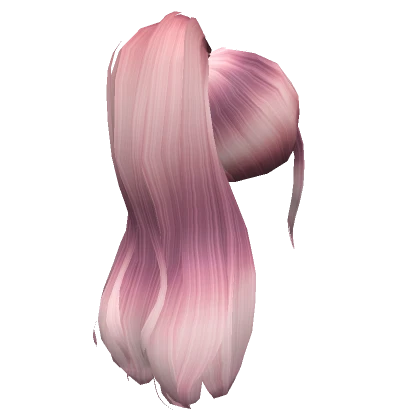 Pink Silky High Ponytail