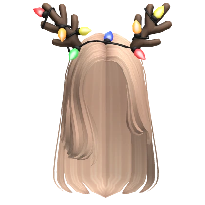 Christmas Reindeer Long Elegant Hair (Blonde)