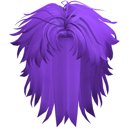 Purple - Anime Male Messy Mullet Hair