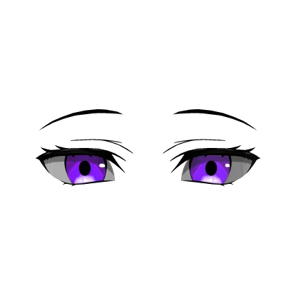 Serene Glowing Eyes Purple (3D Face Accessory)