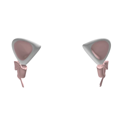 Kawaii Snowy Kitty Ears 🎀🤍