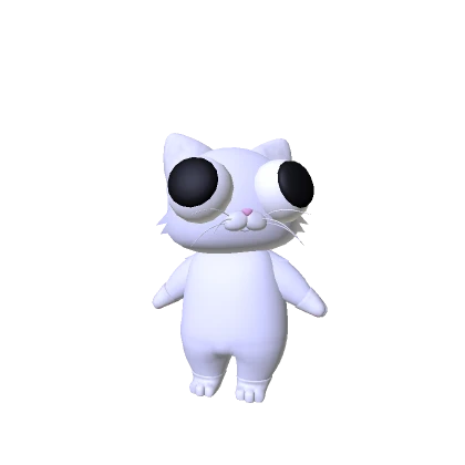 Mini Goober Cat Plushie (White + Recolorable)