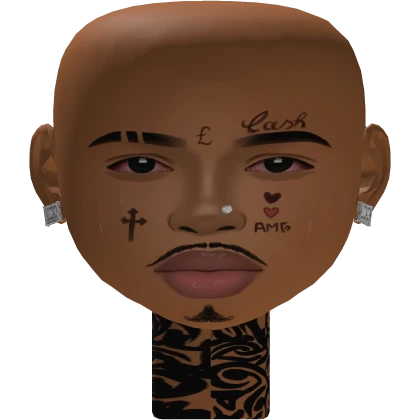 GANGSTER BOY FACE MESH MAKEUP TATTOO KID HEAD