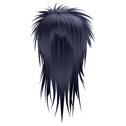 Blue Long Vkei Scene Emo Hair