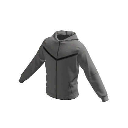 Gray Tech Wear Tracksuit Top