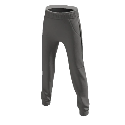 Gray Tech Wear Tracksuit Bottom