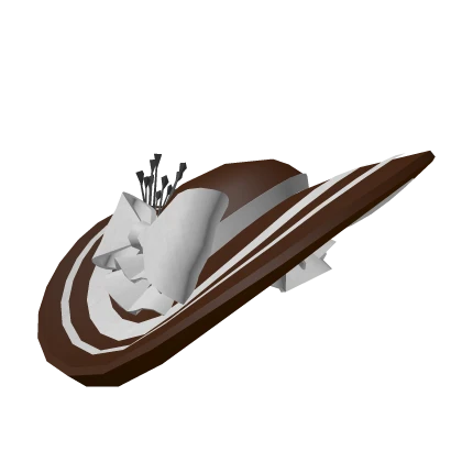 LARGE Fancy Brown Derby