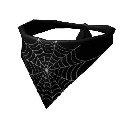 Black Spider Web Bandana