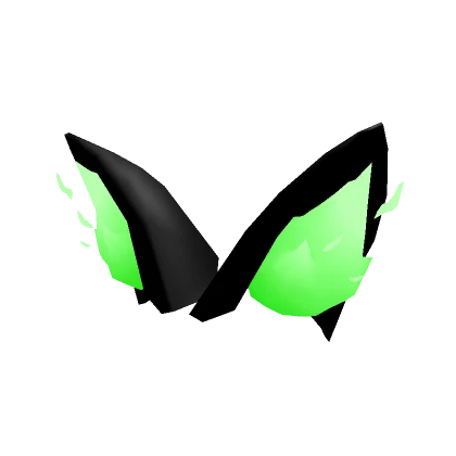 Glowing Flame Fur Ears - Green