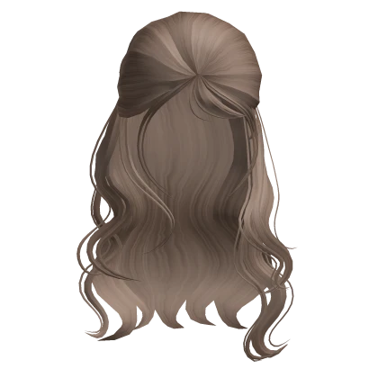 Cute Kpop Girl Soft Side Part Hair Milk Tea