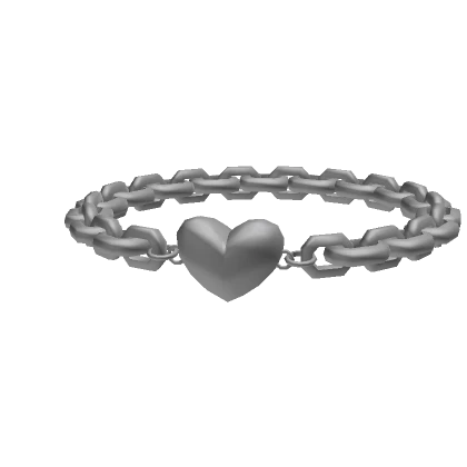 Silver Heart Chain Choker 3.0