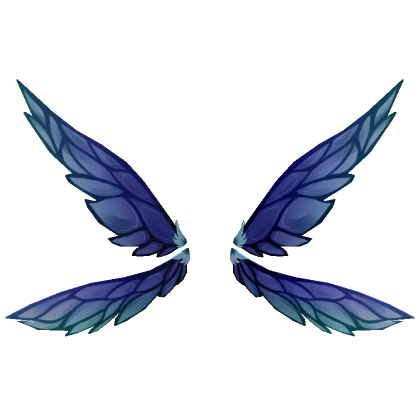 Aesthetic Forest Fae Fairy Wings Blue