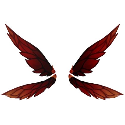 Aesthetic Forest Fae Fairy Wings Red