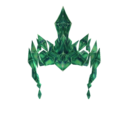 Green crystal headdress crown