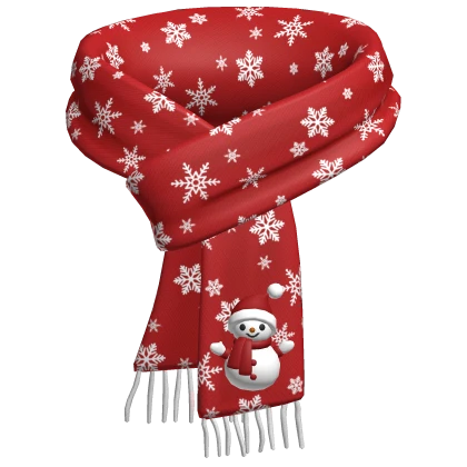 3.0 Plaid Scarf Red Snow Cozy Christmas Natal 🎅