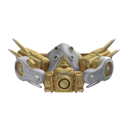 Cyber Face Mask WHITE / GOLD