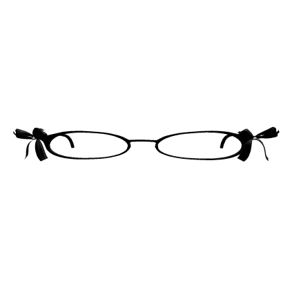 Small Ribbon Glasses Black V2