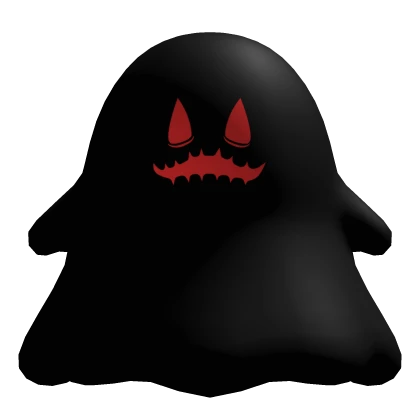 Halloween Cute Anime Ghost Pet (Black Red) [L]