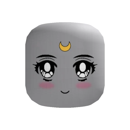 Cute Anime Moon Face