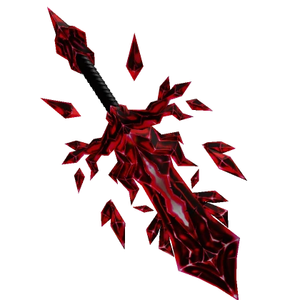 Red crystal sword