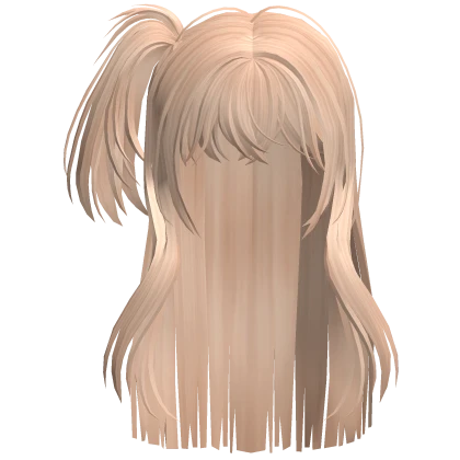 Blonde - Cute Preppy Pigtail, Chopped Back